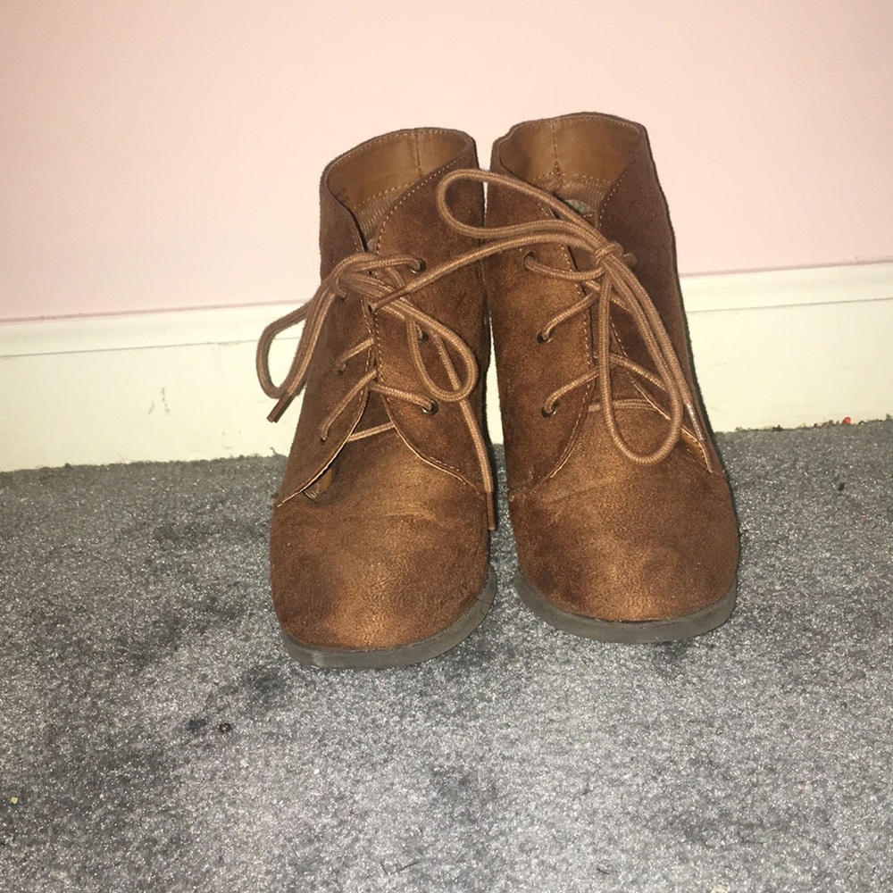 Brown booties